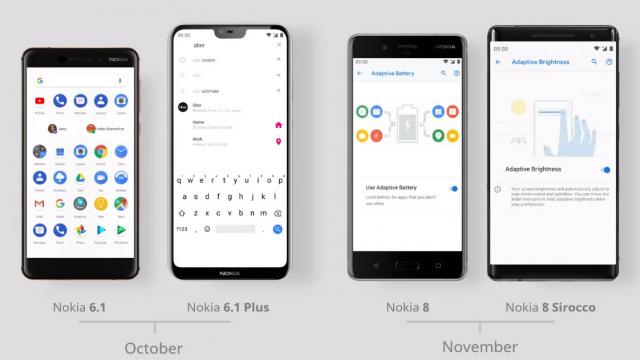 <b>Iată când primesc smartphone-urile Nokia actualizarea la Android 9.0 Pie!</b>În cadrul evenimentului desfășurat ieri seară, HMD Global a anunțat și perioada în care următoarele smartphone-uri Nokia de pe listă se vor bucura de actualizarea la Android 9.0 Pie. Astfel, avem parte de update-uri pe 4 dintre handset-urile