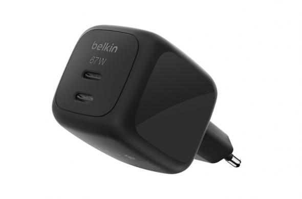 Adaptoare Belkin IFA 2025: WCH020 - BoostCharge Pro 67W Dual USB-C GaN Wall Charger EU (2).jpg