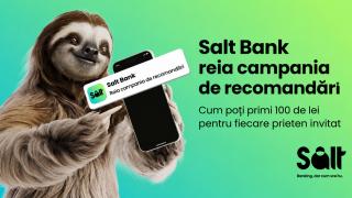 Salt Bank reia campania de recomandări; Cum poți primi 100 de lei pentru fiecare prieten invitat