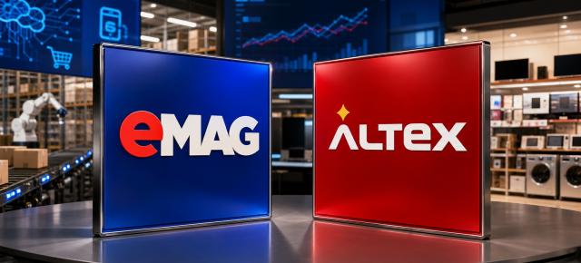 eMAG bagă bani în AI, fintech și logistică, Altex cumpără magazine - cei doi retaileri s-au împărțit în două tabere distincte - iată cifrele comparative pentru 2025