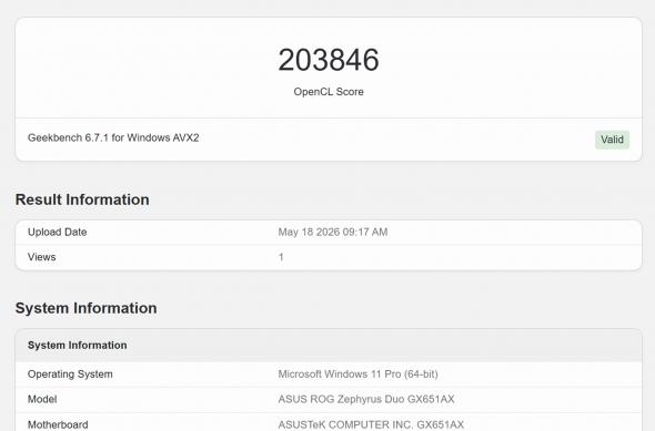 ASUS ROG Zephyrus Duo 2026 (2026) - GeekBench: GeekBench (4).jpg
