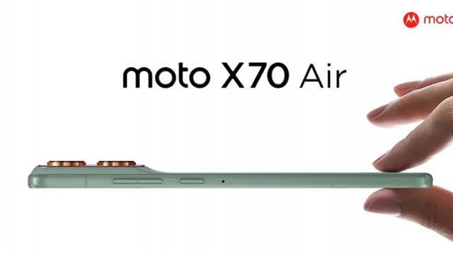 <b>Motorola Moto X70 Air a debutat! Smartphone cu talie de 6 mm, baterie de 4800 mAh si display generos</b>Motorola se alătură „trendului momentului” și lansează un prim smartphone slim. E vorba despre Moto X70 Air, model midrange proaspăt prezentat în China. Are un profil de doar 6mm, cântărește 159 de grame și, față de rivalii Galaxy S25 Edge și iPhone Air
