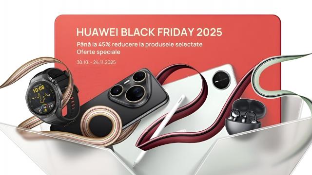 <b>Top 5 gadgeturi Huawei cu reducere de Black Friday; Coduri promo active și bonusuri atractive pe Huawei Store</b>Dacă te gândeai să îti cumperi un gadget premium, în oferta de Black Friday a celor de la Huawei Store s-ar putea să găsești produsele de care ai nevoie. În această perioadă există reduceri consistente, dar și coduri promo ce adaugă extra-discount