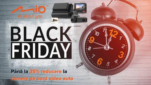 <b>Reduceri de până la 35% la camerele Mio MiVue de Black Friday! Modele 4K și accesorii incluse în ofertă</b>În contextul Black Friday 2025, Mio, producător cunoscut de soluții dedicate siguranței în trafic, va oferi până la 35% discount la o selecție de camere auto din gama MiVue. Campania va include și accesorii precum carduri SD rezistente sau kituri
