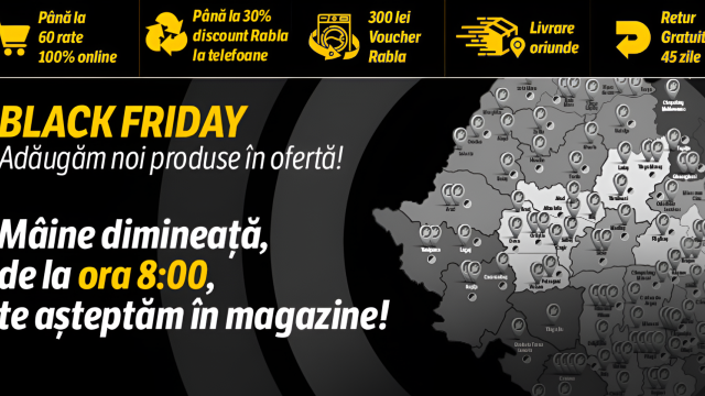 <b>Noul catalog cu oferte Flanco de Black Friday 2025 e aici! PS5 la o sumă „familiară”, Smart TV-uri cu sute de lei mai ieftine + campanie Rabla activă</b>Flanco reînnoiește oferta de Black Friday cu reduceri atractive, chiar înainte ca eMAG să dea startul propriei campanii mâine. Retailerul vine cu prețuri competitive la produse populare, de la console și televizoare, până la laptopuri și electrocasnice