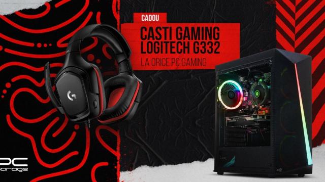 <b>Ai cadou o pereche de căști Logitech G332 la achiziția unui sistem de gaming de pe PC Garage; Ce configurație alegi?</b>Ziua de luni vine cu vești de pe BF.ro. Am aflat că cei de la PC Garage oferă astăzi cadou o pereche de căști Logitech G332 (în valoare de 289 lei) la achiziția unui PC de gaming din ofertă. Căștile au drivere de 50 mm, impedanță de 39 Ohm