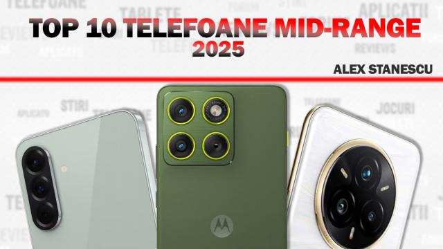 <b>Top 10 telefoane midrange ale anului 2025, în viziunea lui Alex Stănescu: oferte de nebătut, AI util, camere surprinzătoare, chiar periscop!</b>Acum câţiva ani părea imposibil să vezi două telefoane cu camere periscop într-un top 10 al telefonelor midrange. Acum pare deja ceva normal. A venit finalul de an şi parcă nu mai avem aşa multe modele midrange din cale să alegem