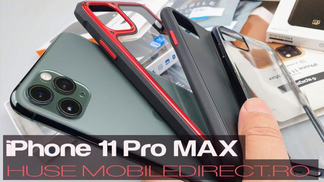 <b>Nu vrei să spargi odorul iPhone 11 Pro Max? Iată 5 huse Mobiledirect de la Cubz, Spigen, Momax + Giveaway (Video)</b>Atunci când dai 5800+ lei pe un telefon mobil cum e iPhone 11 Pro Max, cred că ai tot interesul să îl ştii în siguranţă. Aici intră în schema huse, protecţii şi accesorii de la Mobiledirect.ro. Noi am primit 14 huse de la acest magazin