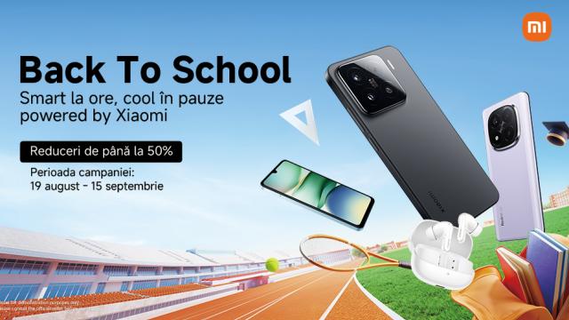 <b>Sună clopoțelul! Echipează-te pentru școală cu ofertele speciale Xiaomi: produse smart pentru o învățare eficientă</b>Noul an școlar înseamnă energie nouă, planuri mari și provocări pe măsură, iar pentru a trece cu brio peste toate încercările ai nevoie și de dispozitive capabile, iar Xiaomi vine cu propuneri foarte interesante în campania sa Back to School
