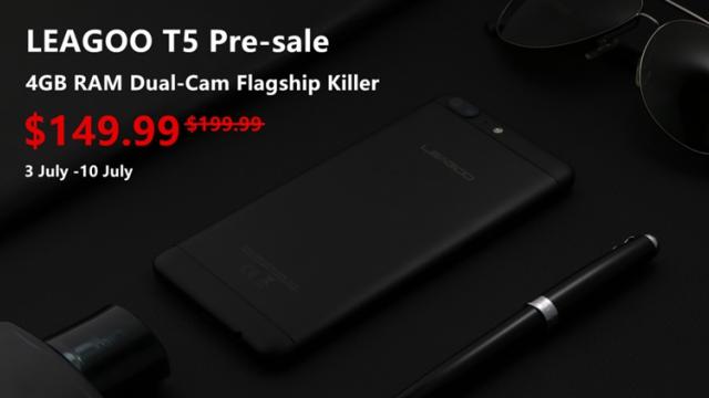 <b>Leagoo T5 de astăzi la precomandă! Costă cu 50 dolari mai puțin decât în mod normal și se oferă accesorii cadou la achiziție!</b>Săptămâna trecută v-am vorbit într-un articol și despre smartphone-ul Leagoo T5, un terminal cu dotări atractive și design arătos care de astăzi este disponibil la precomandă. Costă cu 50 dolari mai puțin decât în mod normal și ca bonus se oferă