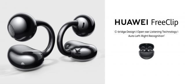 Încă un „design trăznit” de căşti de la Huawei: modelul FreeClip Buds are formă de litera "C"