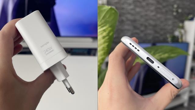 <b>realme GT3: Bateria cu cea mai rapidă încărcare de pe piaţă, nici autonomia nu e rea</b>realme GT3 ne propune o baterie de 4600 mAh, dar nu capacitatea ne interesează aici, cât recordul stabilit la încărcare. Acesta e telefonul cu cea mai rapidă încărcare de pe piaţă, pe fir, la 240W şi nu cred că acest prag va fi doborât prea curând