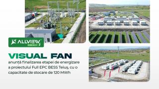 Sistemul de stocare de 120 MWh de la Teiuș intră într-o nouă etapă după finalizarea lucrărilor realizate de Allview Energy