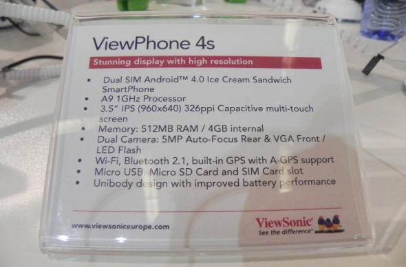 MWC 2012: ViewSonic ViewPhone 4S hands on, telefonul cu interfața 3D, ecran de iPhone 4S (Video): dscn0705jpg.jpg