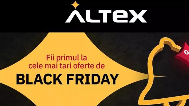 <b>Când începe Black Friday 2022 la Altex? Avem detalii cu privire la organizare</b>Cu pași mici, dar siguri, se apropie cea mai importantă perioadă de shopping a anului - Black Friday 2022. Ca în fiecare an, retailerii vor organiza evenimentul în regim propriu, unii grăbindu-se chiar „să fure startul” înaintea celorlalți. Astăzi aflăm