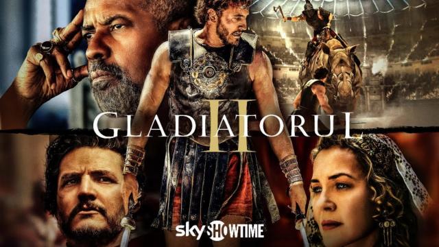 <b>Gladiatorul II ajunge pe SkyShowtime în această primăvară; Când îl poţi viziona?</b>Fanii lui Pedro Pascal jubilează: o să îl vadă pe simpaticul actor sud american în curând pe micile ecrane în Gladiatorul II. Producţia lui Riddley Scott ajunge pe SkyShowtime pe 16 mai 2025, ocazie cu care îl vedem şi pe Denzel WashingtoN
