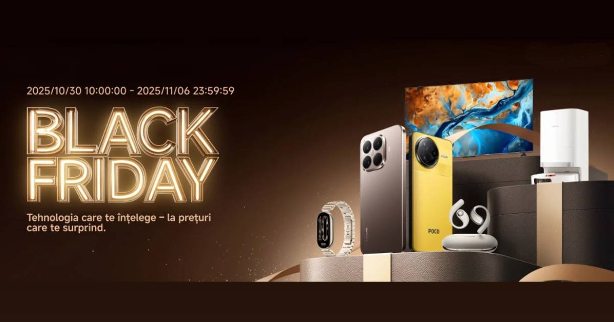 Early Black Friday pe site-ul oficial Xiaomi: Telefoane, tablete și alte gadget-uri cu reduceri consistente
