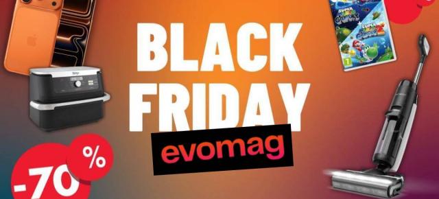 evomag dă startul promoțiilor de Black Friday 2025 la miezul nopții! Reduceri de până la 70% la televizoare, telefoane, electrocasnice și alte gadget-uri