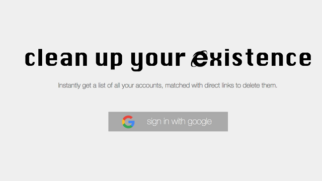 <b>Acum poţi să te scoţi complet de pe Internet cu acest serviciu: Deseat.me îţi înlătură identitatea online</b>Poate că și vouă v-a trecut la un moment dat prin minte gândul de a renunța la toata suita de conturi pe care ați creat-o pe internet, un lucru ce acum este posibil prin intermediul soluției numită Deseat.me. Practic, accesând acest site aveți posibilitat