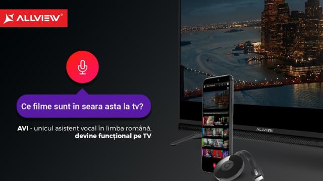 <b>Asistentul Allview AVI devine activ pe televizoarele companiei braşovene; Primeşte interfaţă nouă</b>Pe finalul acestei săptămâni iată că soluția AVI de asistent vocal a devenit activă pe televizoarele Allview, modalitate prin care conținutul afișat pe ecran poate fi controlat folosind doar comenzi vocale. În același timp asistentul virtual