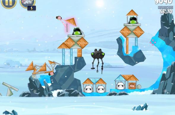 Angry Birds Star Wars Hoth Update review: prințesa Leia, roboți patrupezi și multă distracție! (Video): ipad_mini_screenshot_39.jpg