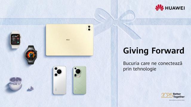 <b>A venit Crăciunul în HUAWEI Store! Ce oferte şi cadouri tech vă aşteaptă?</b>Gata cu Black Friday! Acum au început campaniile de oferte speciale de Crăciun şi găsim o sumedenie de cadouri tech care să vă inspire în HUAWEI Store. Campania de Crăciun este cunoscută sub numele de „Giving Forward", iar ofertele ţin până pe 26
