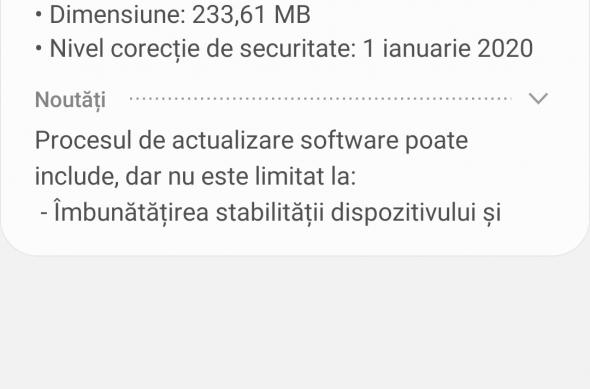 Samsung Galaxy A71 - Screenshots: Screenshot_20200213-032216_Software update.jpg