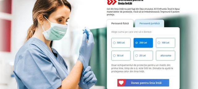 4 mari companii românești lansează platforma "Donează pentru linia întâi"; Bani şi măşti pentru sistemul medical pe timp de pandemie Covid-19