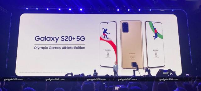 Samsung Galaxy S20+ 5G primește o versiune aurie cu tematica Jocurilor Olimpice din Tokyo