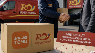 Temu bate palma cu Poșta Română: comercianții locali primesc livrare integrată prin curier, lockere și oficii poștale