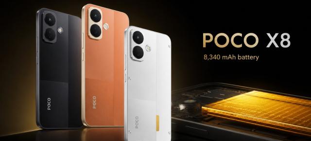 POCO X8 debutează cu baterie de 8.340 mAh și preț de 319 euro; autonomia este miza principală