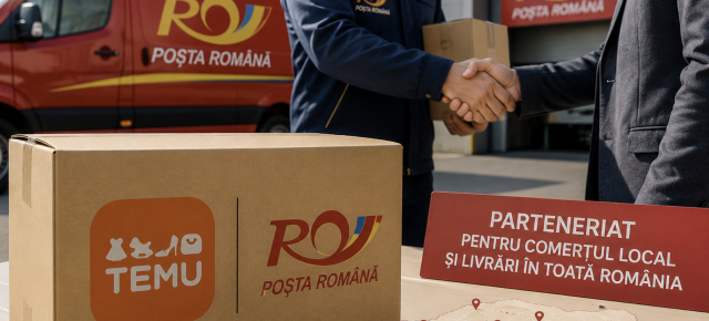 Temu bate palma cu Poșta Română: comercianții locali primesc livrare integrată prin curier, lockere și oficii poștale