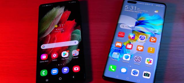 Huawei Mate 40 Pro versus Samsung Galaxy S21 Ultra în bătălia super camerelor flagship la început de 2021 (Video)