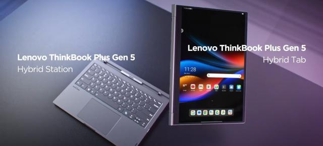 CES 2024: Lenovo ThinkBook Plus Gen 5 Hybrid e tabletă cu Android și laptop cu Windows 11 concomitent; Iată cum funcționează!