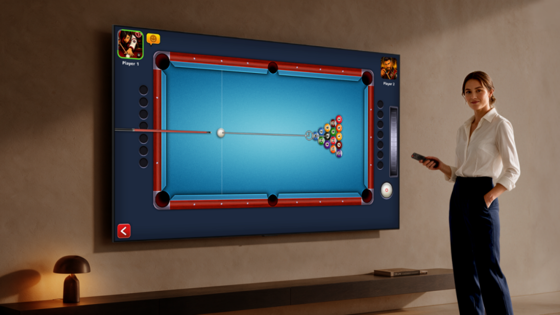 8 Ball Pool se mută în sufragerie: LG adaugă dueluri pe același televizor (galerie)
