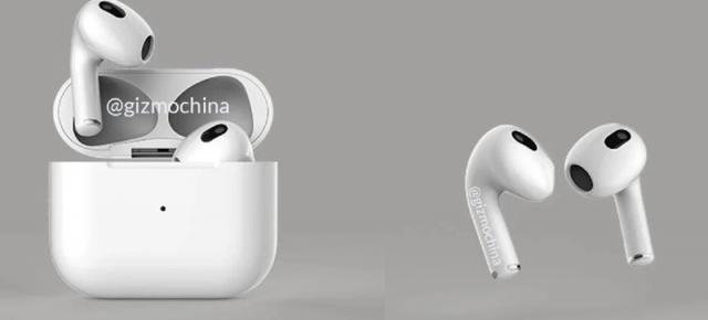Căștile wireless Apple AirPods 3 apar în randări noi, cu design inspirat de modelul Pro