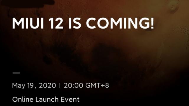 <b>MIUI 12 în versiunea globală va fi lansată oficial pe 19 mai într-un eveniment transmis live de la ora 15:00 (ora României)</b>În timp ce MIUI 12 Beta începe a fi livrat pe telefoane în China iată că noi ne pregătim de anunțul versiunii globale. Aflăm prin intermediul unui comunicat de presă faptul că MIUI 12 Global va fi prezentat oficial în cadrul