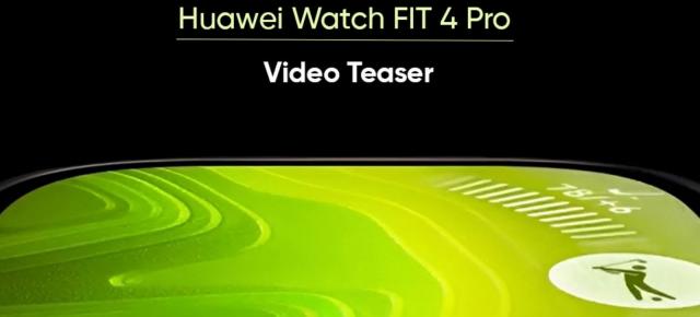 Huawei Watch Fit 4 Pro are design mai subțire și funcții sportive avansate (Teaser)