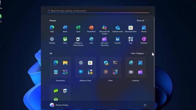 <b>Meniul Start din Windows 11 devine mai mare și mai util; Microsoft elimină o sursă majoră de frustrare</b>Microsoft testează un nou design pentru meniul Start din Windows 11, mai mare, personalizabil și fără secțiunea recomandată care a fost una dintre cele mai criticate funcționalități de către utilizatorii care au făcut trecerea de la Windows 10.