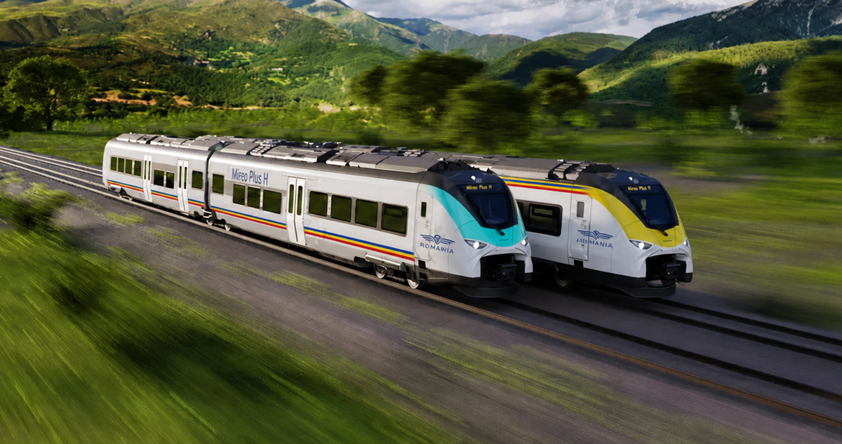 România intră în era transportului feroviar verde! Siemens va livra primele trenuri cu hidrogen din Europa de Est până în 2029