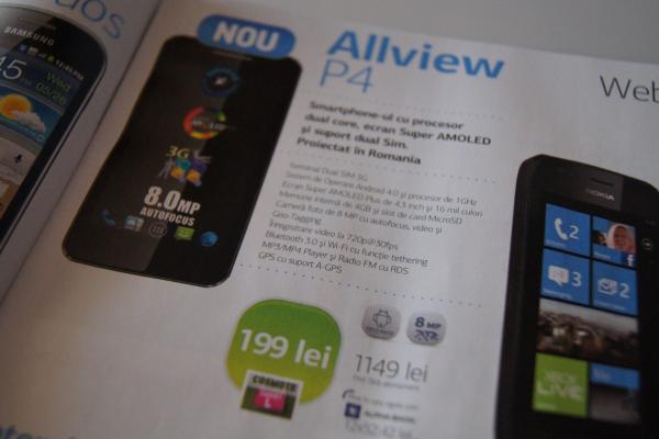 Telefoane noi În oferta Cosmote prin Germanos: Allview P4 AllDro, Sony Xperia P, se pregătește debutul lui Samsung B5330 Galaxy Chat
