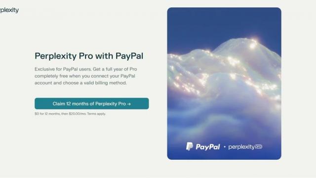 <b>Perplexity Pro, gratuit timp de un an pentru utilizatorii PayPal; oferta e valabilă inclusiv în România</b>Utilizatorii PayPal pot obține acum acces gratuit timp de 12 luni la Perplexity Pro, fără niciun cost inițial, cu o singură condiție: să conecteze contul PayPal la platforma Perplexity și să aleagă o metodă de plată validă. E vorba de o promoție..