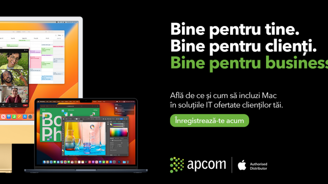 <b>Vinzi deja produse Apple sau vrei să incluzi ecosistemul Apple în portofoliul business-ului tău? Iată cum: intră în programul Apcom Distribution Partner</b>Încă de la începutul anilor 90, produsele Apple au avut în peisajul IT românesc o prezență remarcabil de constantă, chiar dacă relativ discretă.  Dacă însă, inițial, le puteai descoperi mai degrabă enclavizat, populând în grupuri compacte 