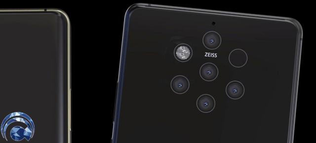 Nokia 9 primeşte un set de randări credibile şi un clip video cu extra detalii pentru cele 5 camere (Video)