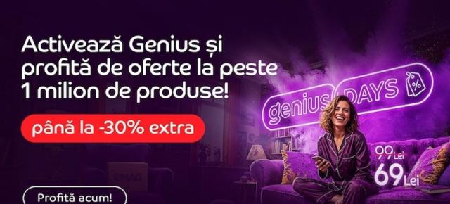 eMAG Genius Days revine cu prețuri speciale și extra-reduceri pentru abonații săi! Iată produsele vedetă din ofertă