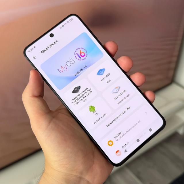 Nubia Air Pro: software inovator cu mascote interactive și funcții AI avansate