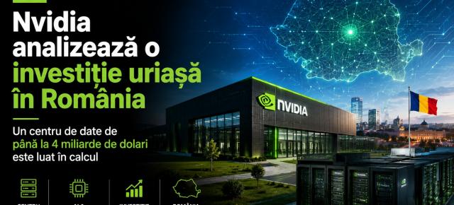 Gigantul AI Nvidia are România pe listă; Sudul țării este vizat pentru un posibil centru de date
