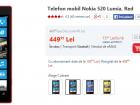 eMAG.ro oferă noi reduceri pentru smartphone-urile din stoc! Nokia Lumia 520 disponibil la prețul de 449 lei