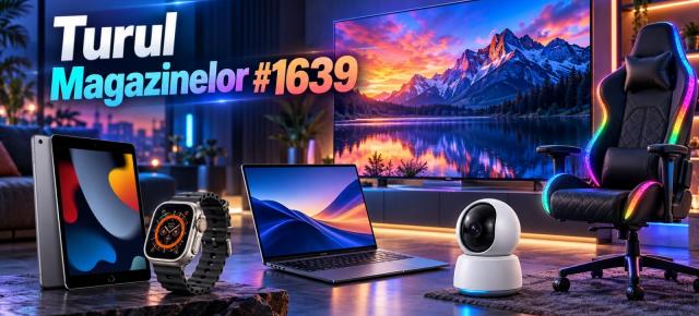 Turul Magazinelor #1639: TV uriaș pe la 2000 lei, scaun de gaming premium și iPad sub 1100 lei