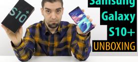 Samsung Galaxy S10+ Unboxing: Flagship-ul aniversar de 10 ani este aici, cu extra ecran, 5 camere în total  (Video)